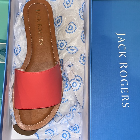 Jack Rodgers Cayenne Sabrina Leather Slide Women’s Size 7.5 NIB - Picture 6 of 7